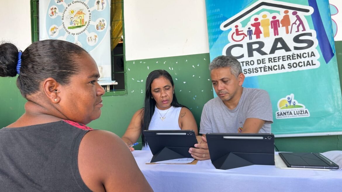 Santa Luzia: CRAS Itinerante leva atendimento social e atualização do Cadastro Único ao Bairro José Almeida