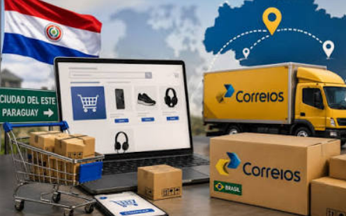 Correios lançam serviço de entrega no Brasil para compras online em lojas do Paraguai
