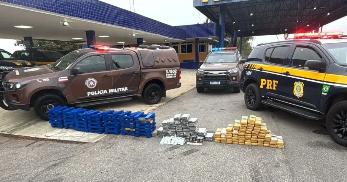 Operação conjunta apreende mais de 250 kg de drogas que seriam entregues à facção em Vitória da Conquista