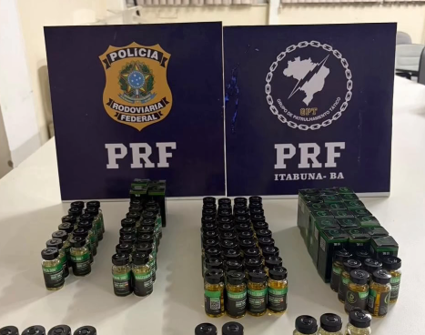 PRF apreende 108 ampolas de anabolizantes na BR-101 em Itabuna