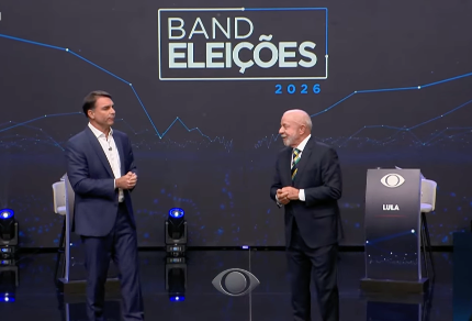 Lula e Flávio Bolsonaro protagonizam debate marcado por acusações e críticas na Band